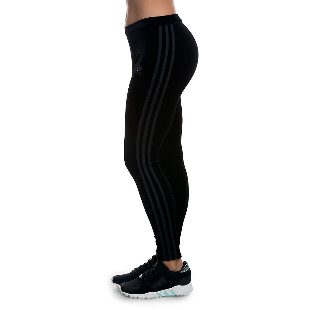 Women's Velvet Leggings BLACK