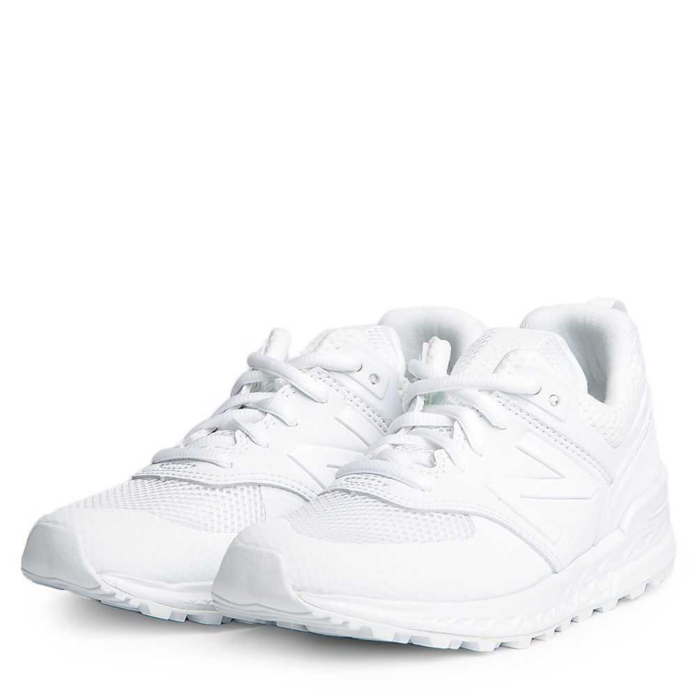 Juniors 574 Sneaker WHITE/WHITE 3 Juniors 574 Sneaker WHITE/WHITE