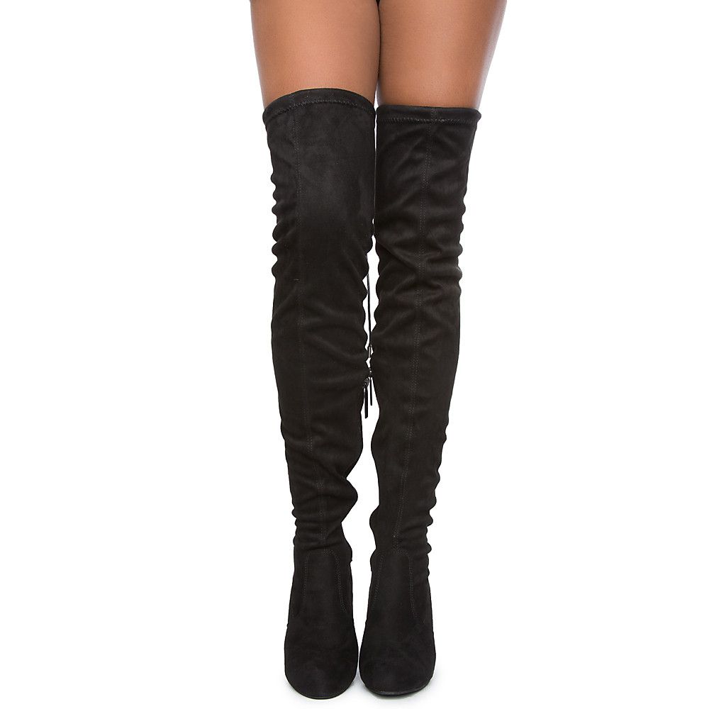 Eve-01 Over The Knee Boot BLACK 5 Eve-01 Over The Knee Boot BLACK