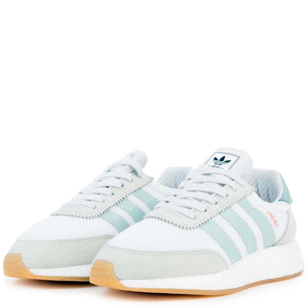 adidas Iniki Women's Off-White Sneakers FTWWHT/TACGRN/GUM3 3 adidas Iniki Women's Off-White Sneakers FTWWHT/TACGRN/GUM3