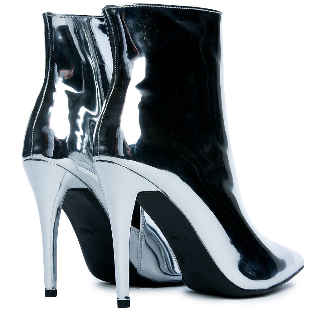 Dedicate-44S High Heel Bootie Silver 4 Dedicate-44S High Heel Bootie Silver