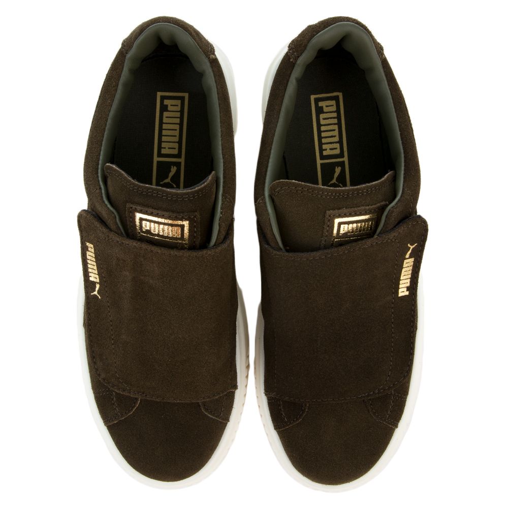 Women's Suede Platform Strap Sneaker OLIVE NIGHT/OLIVE NIGHT/ MARSHMALLOW 6 Women's Suede Platform Strap Sneaker OLIVE NIGHT/OLIVE NIGHT/ MARSHMALLOW