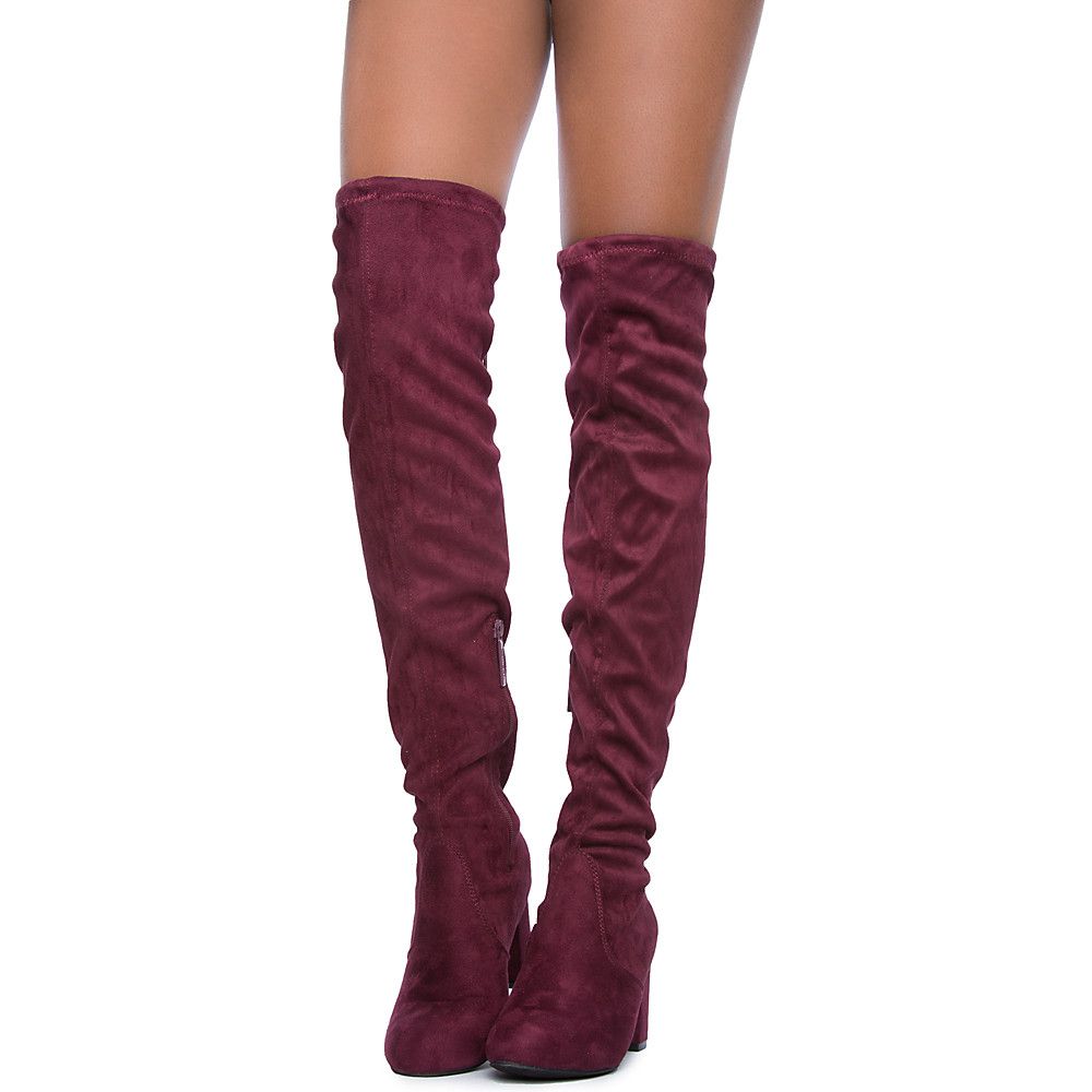 Bonita 02 Knee-High Boot Wine 3 Bonita 02 Knee-High Boot Wine