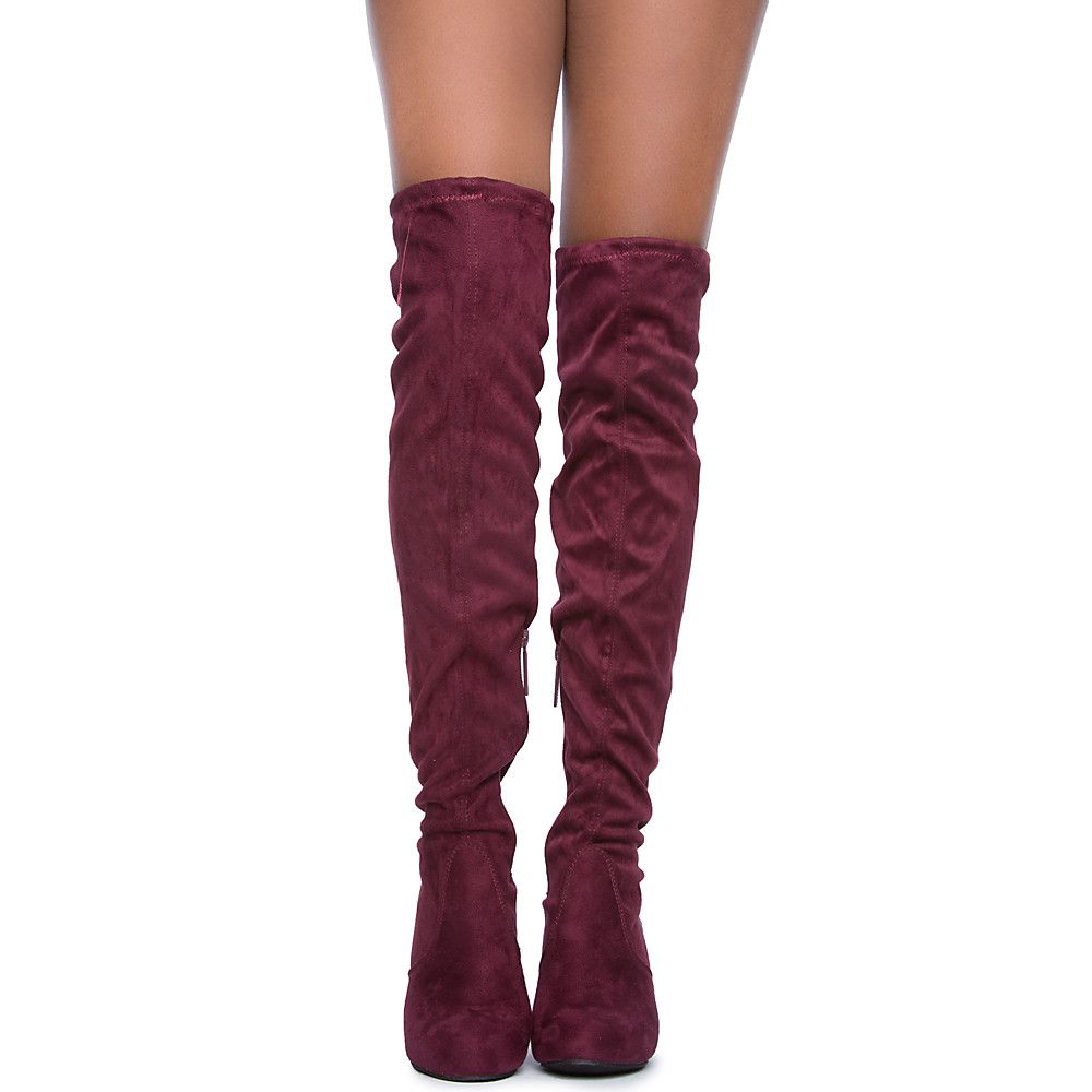 Bonita 02 Knee-High Boot Wine 5 Bonita 02 Knee-High Boot Wine