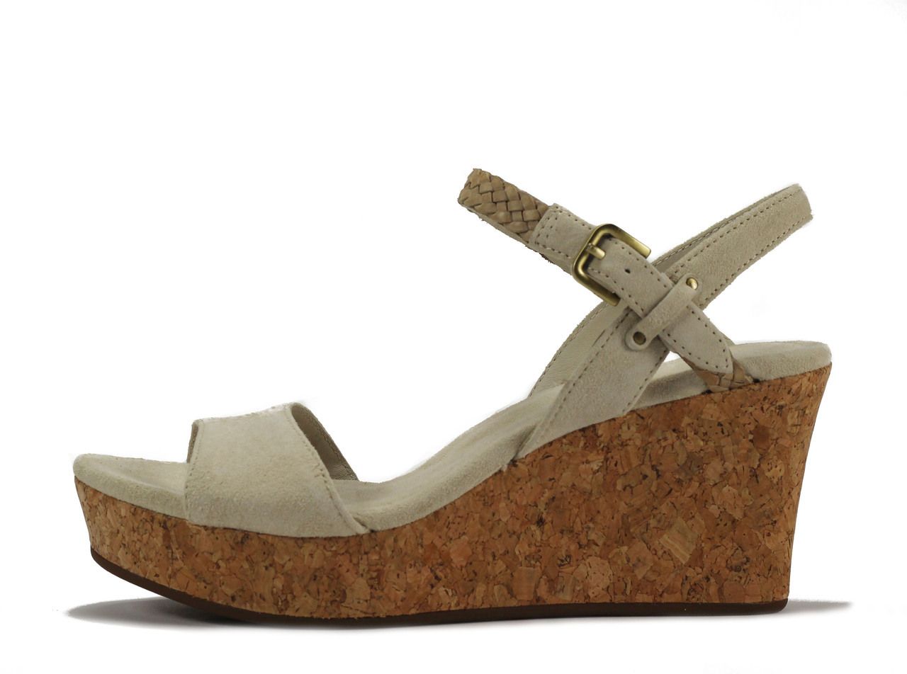 UGG Australia Dalessio Cream Wedge Sandal Cream