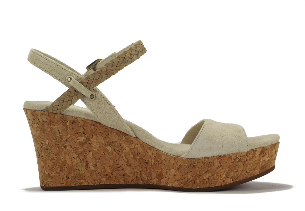 UGG Australia Dalessio Cream Wedge Sandal Cream