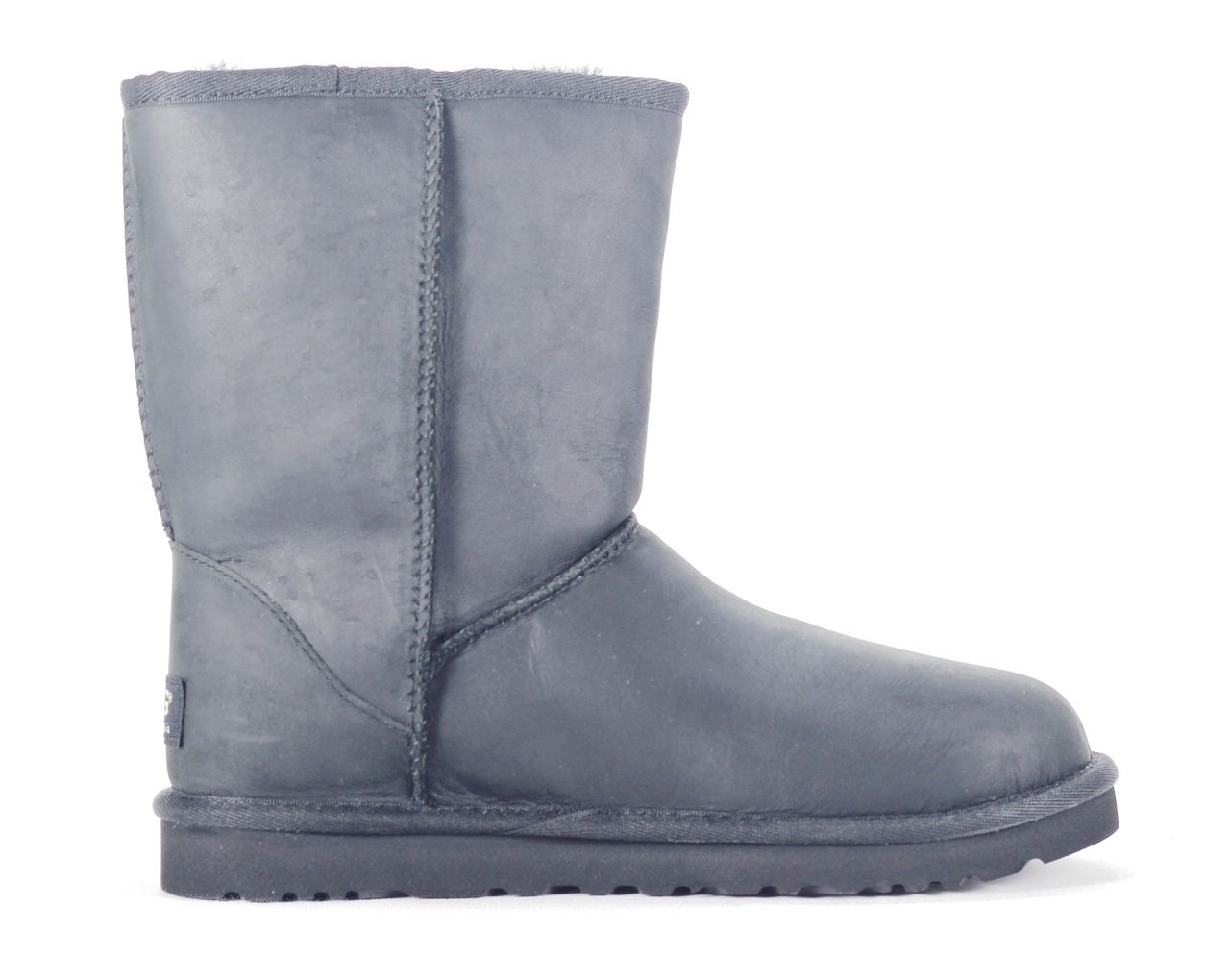 UGG Australia Classic Short Leather Black Boot BLACK