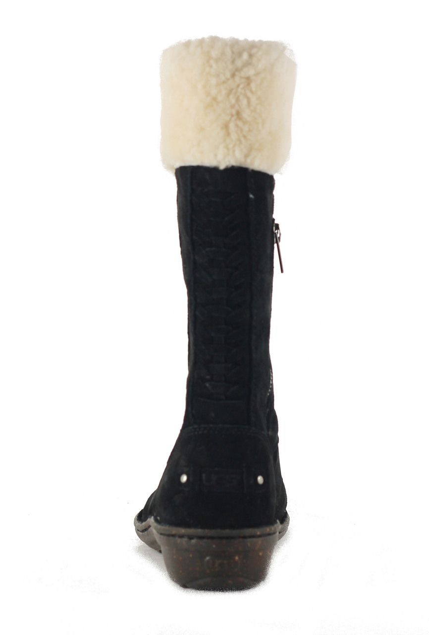 UGG Australia Karyn Black Cuff Sheepskin Boot Black 5 UGG Australia Karyn Black Cuff Sheepskin Boot Black