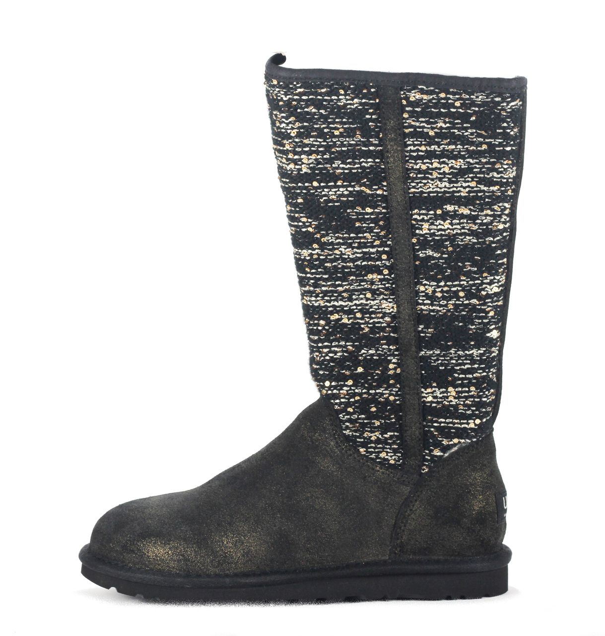 UGG Australia Camaya Knit Suede Black Boot Black