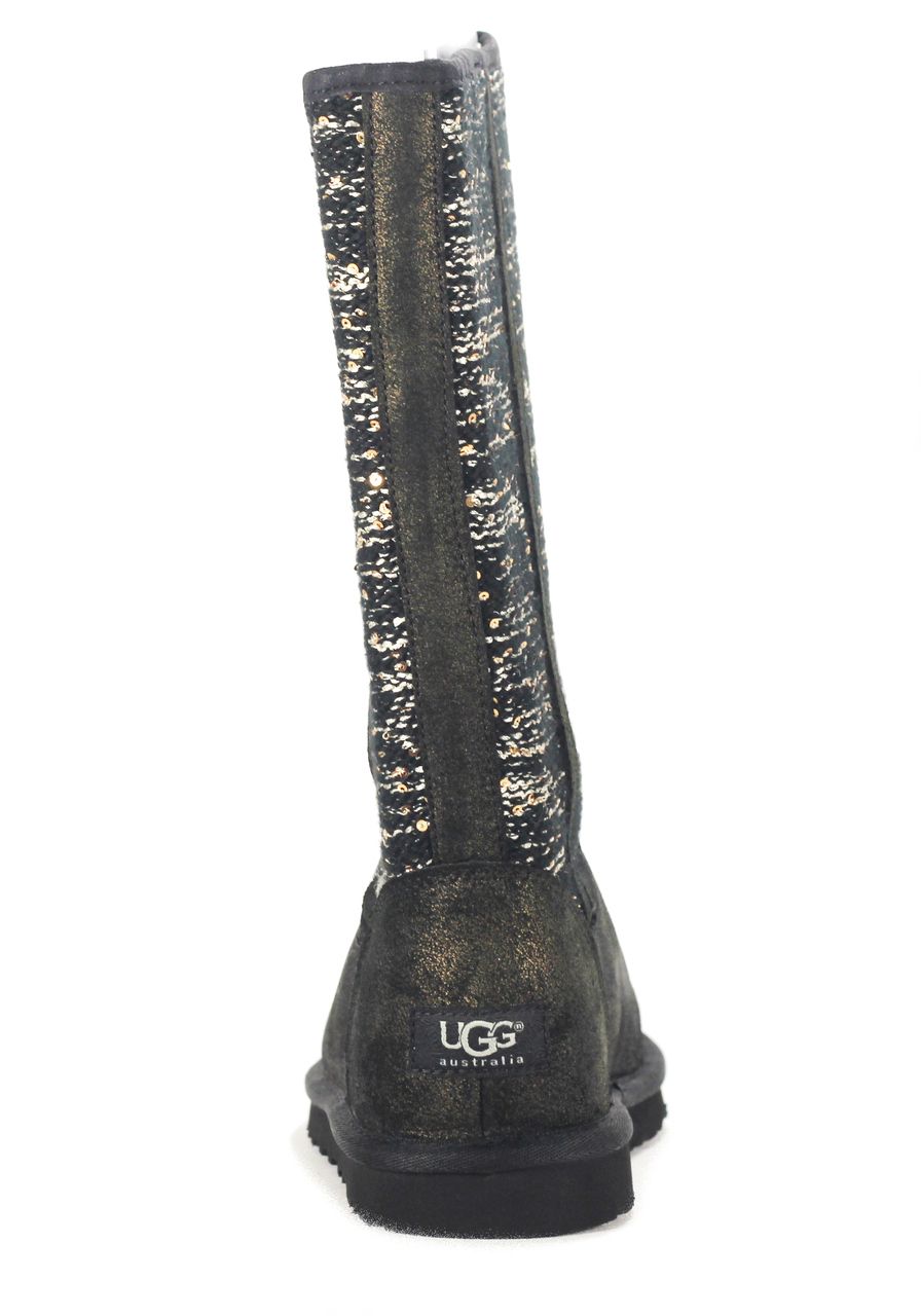 UGG Australia Camaya Knit Suede Black Boot Black 4 UGG Australia Camaya Knit Suede Black Boot Black
