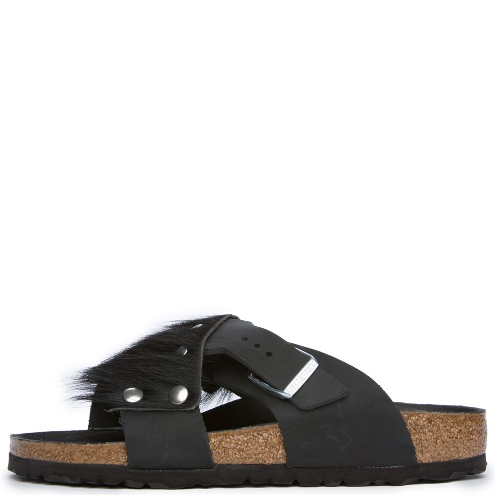 Guam Fur Sandal BLACK-BLACK