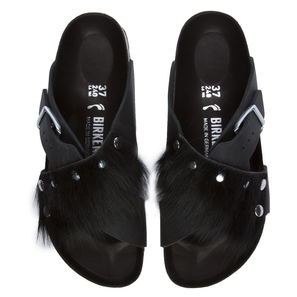 Guam Fur Sandal BLACK-BLACK 6 Guam Fur Sandal BLACK-BLACK