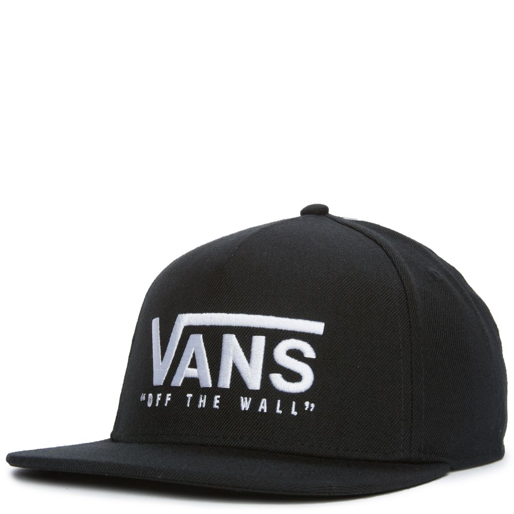 MEN'S VANS HUCKS SNAPBACK (Y28) BLACK-WHITE