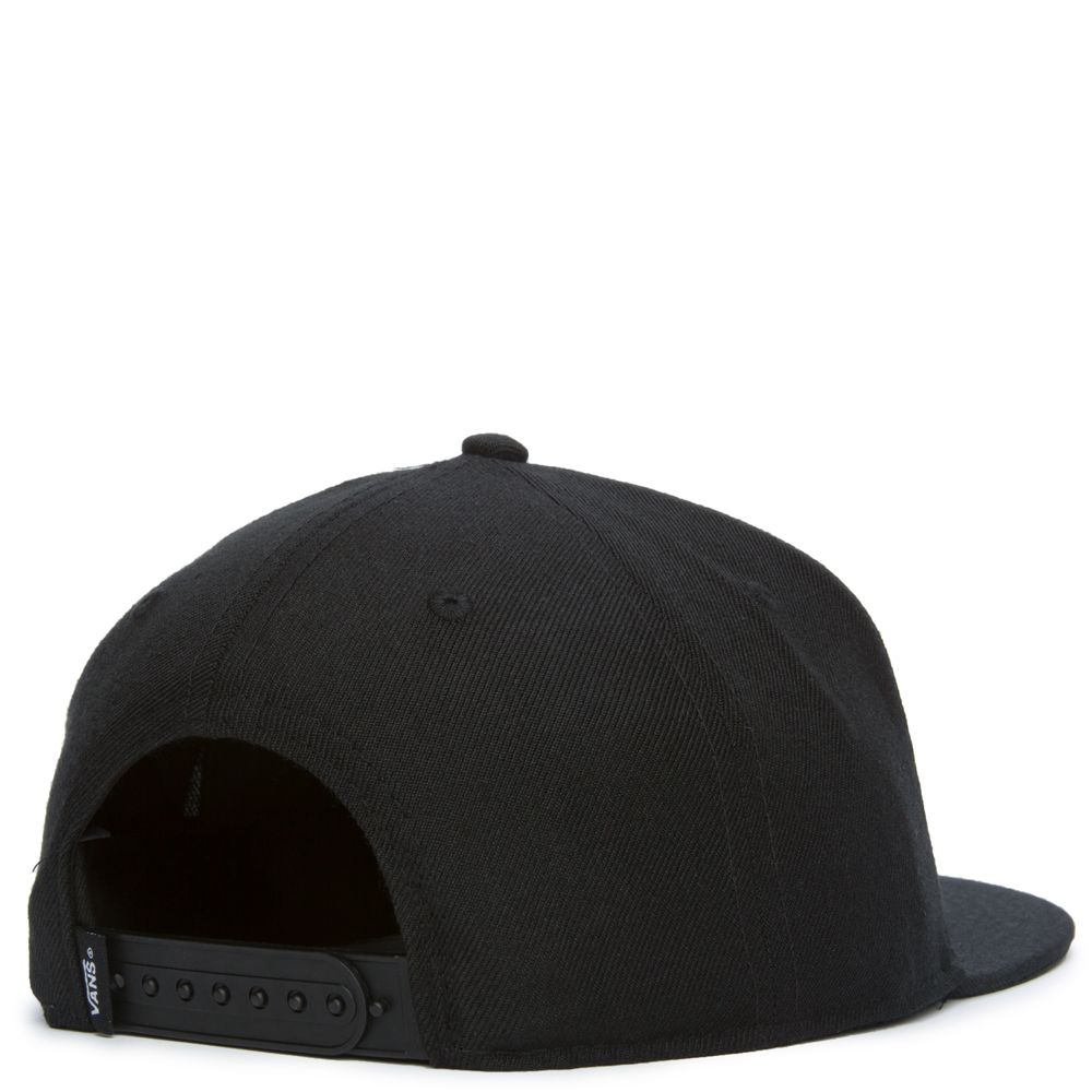 MEN'S VANS HUCKS SNAPBACK (Y28) BLACK-WHITE