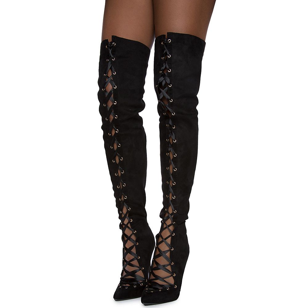 Jolly-6-S Over The Knee Boot BLACK 3 Jolly-6-S Over The Knee Boot BLACK