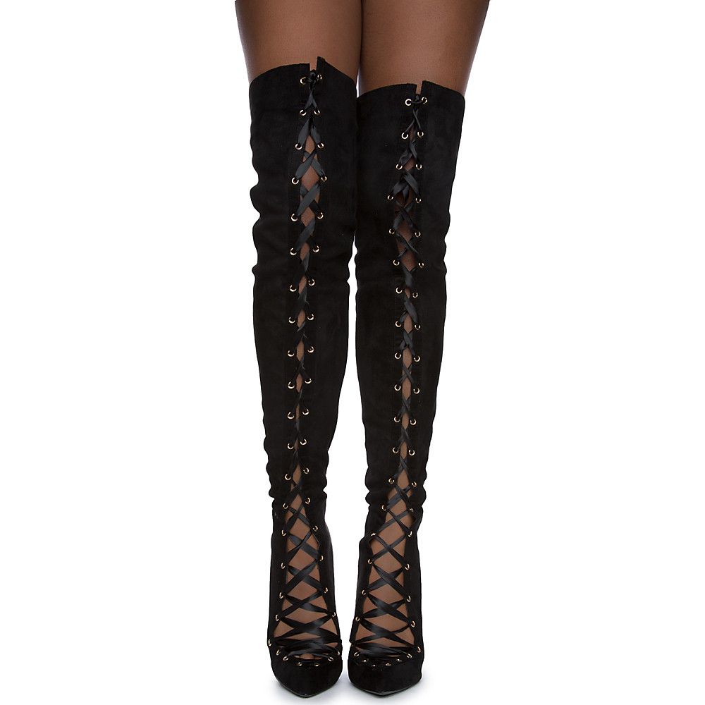 Jolly-6-S Over The Knee Boot BLACK 5 Jolly-6-S Over The Knee Boot BLACK
