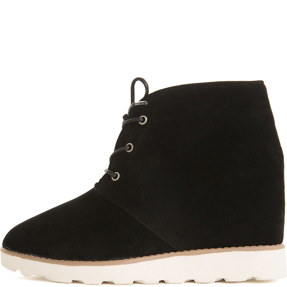 Crusade Casual Wedge Sneaker Black