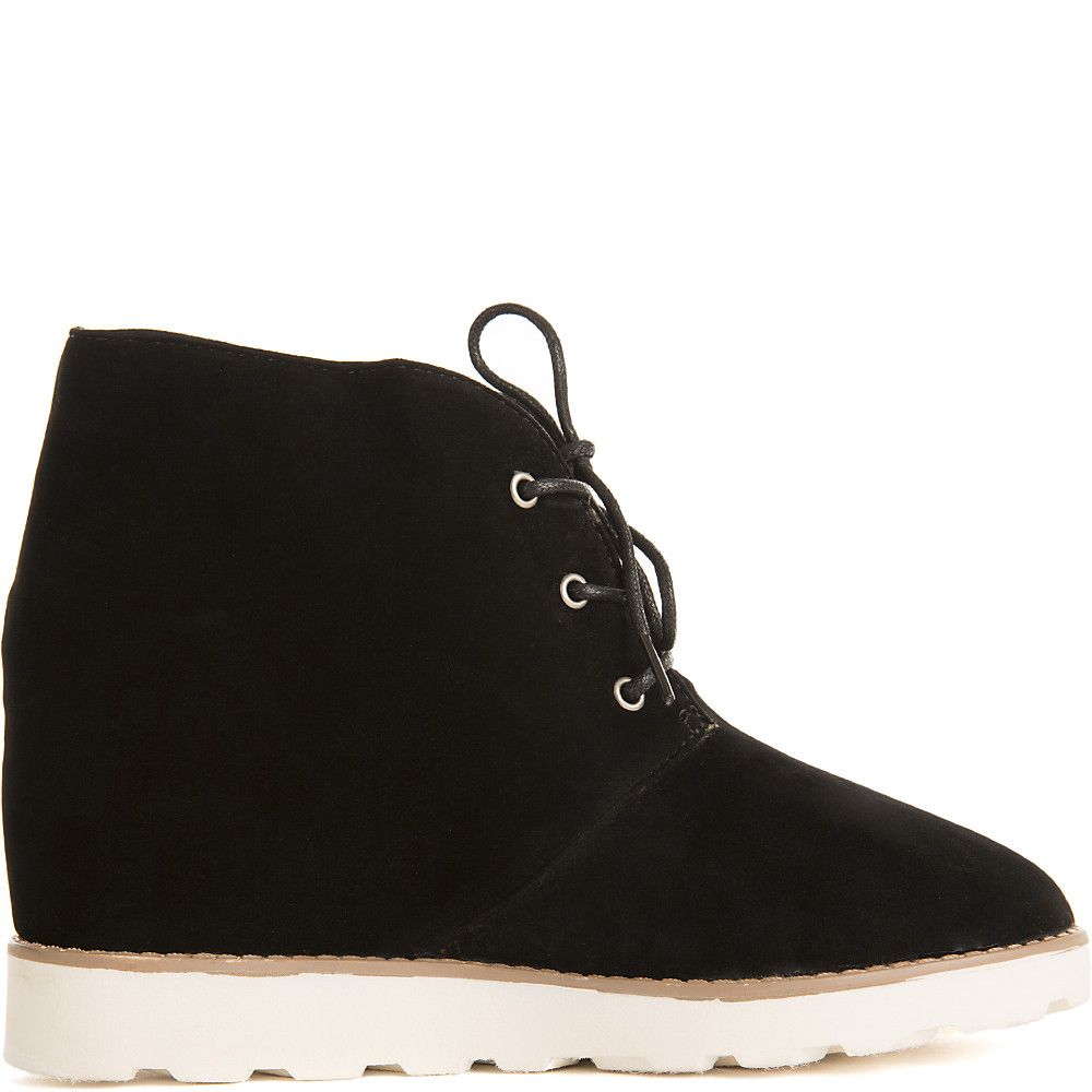 Crusade Casual Wedge Sneaker Black 3 Crusade Casual Wedge Sneaker Black