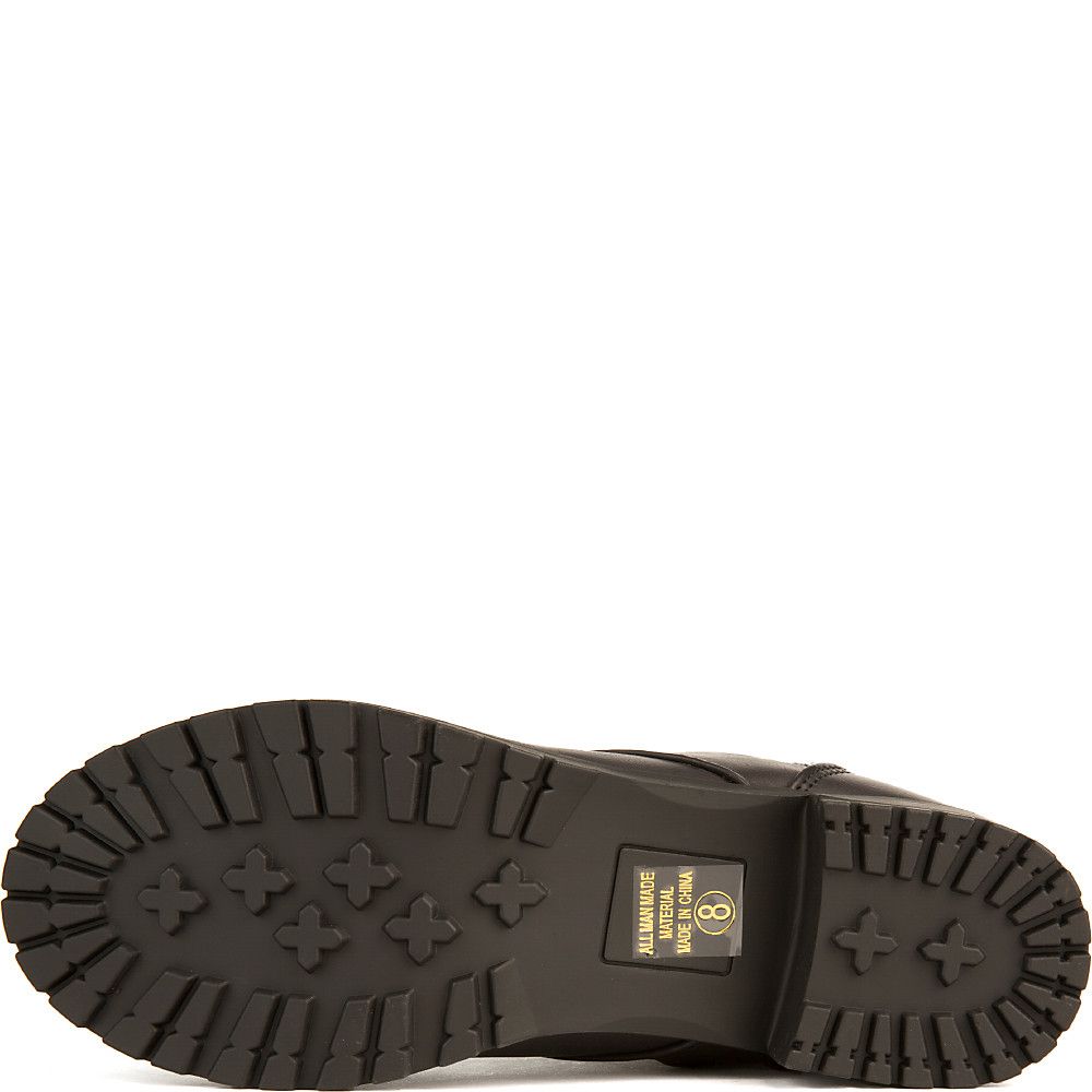 Footer-S Lace-Up Combat Boot Black 5 Footer-S Lace-Up Combat Boot Black