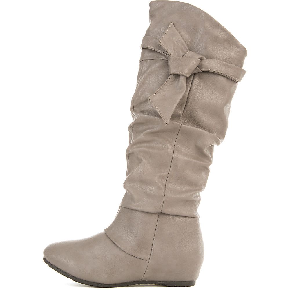 Mid-Calf Boot Candies-06 Grey