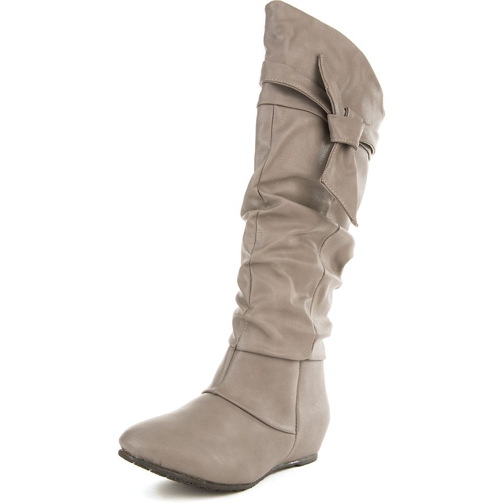 Mid-Calf Boot Candies-06 Grey 3 Mid-Calf Boot Candies-06 Grey