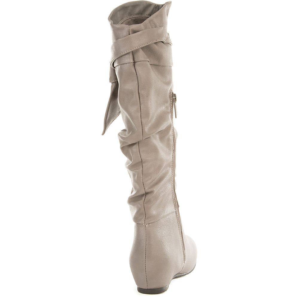 Mid-Calf Boot Candies-06 Grey 4 Mid-Calf Boot Candies-06 Grey