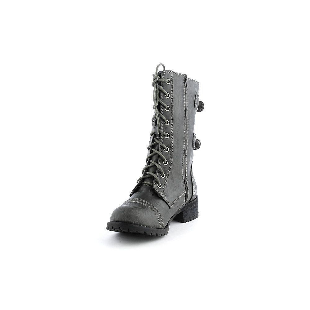 Women's Combat Boot Dome-H Grey