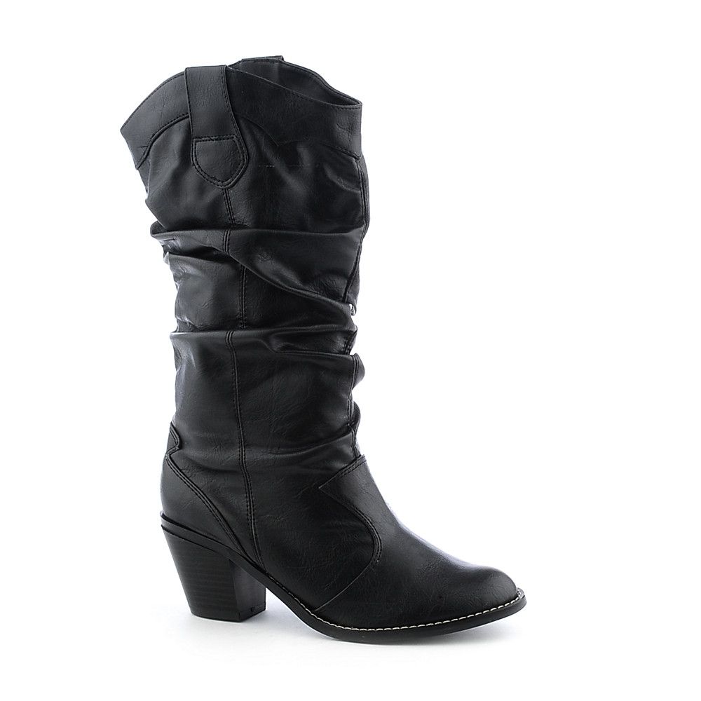 Womens Lode-H Black Smooth PU