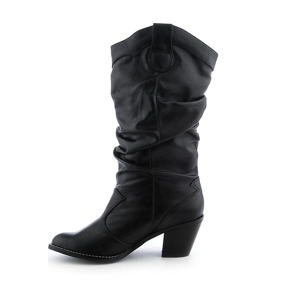 Womens Lode-H Black Smooth PU