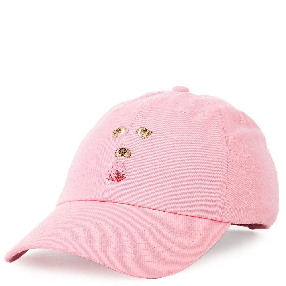 Women's Dog Face Dad Cap Pink