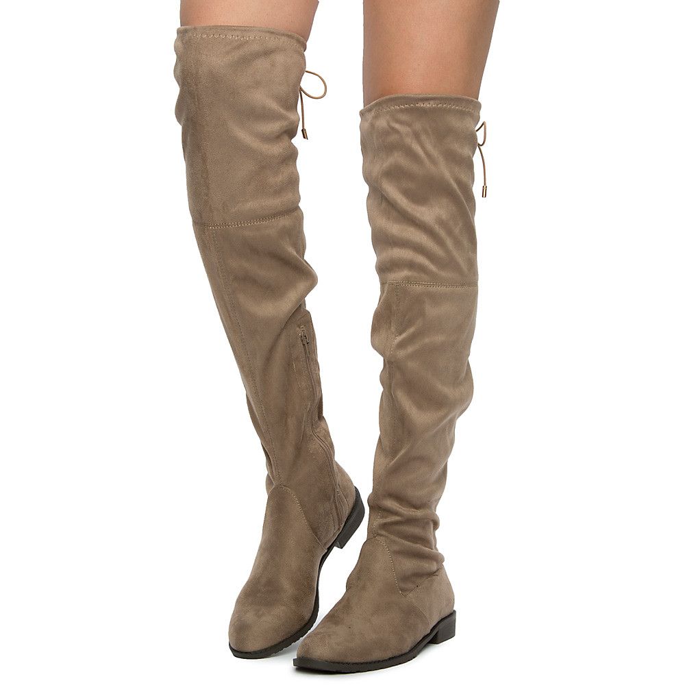 Anora Flat Boot Beige 3 Anora Flat Boot Beige