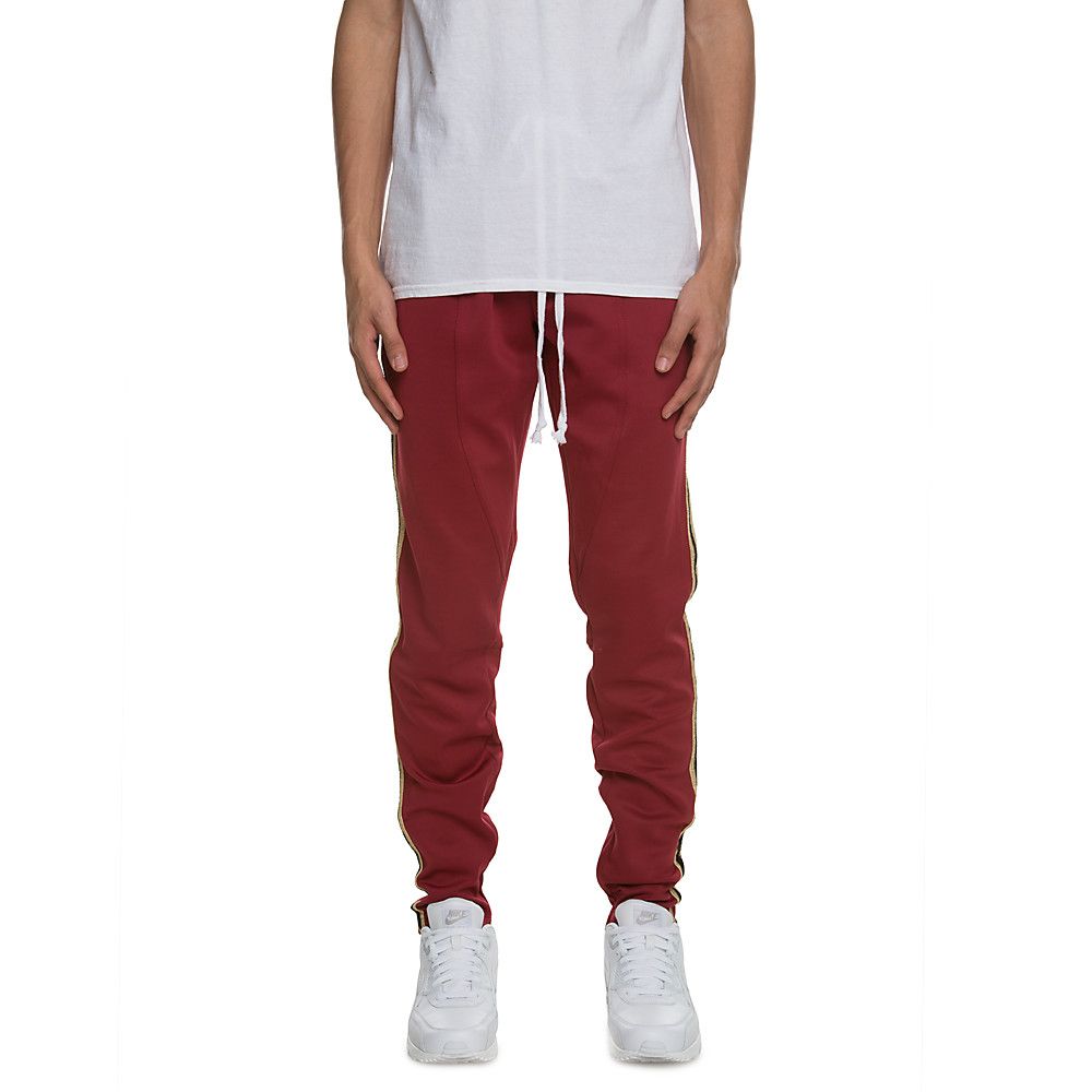 Crysp Track Pants Burgundy/Gold-Black 3 Crysp Track Pants Burgundy/Gold-Black