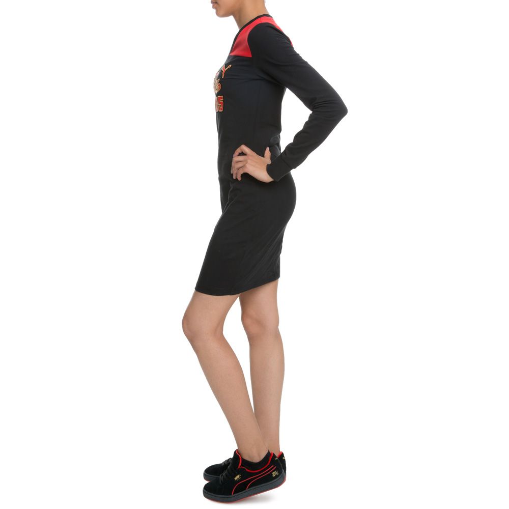 WOMEN'S PUMA x FUBU TEE SHIRT DRESS BLACK
