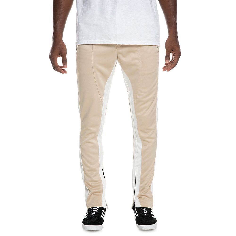 FB Track Pants Khaki/White Khaki/White