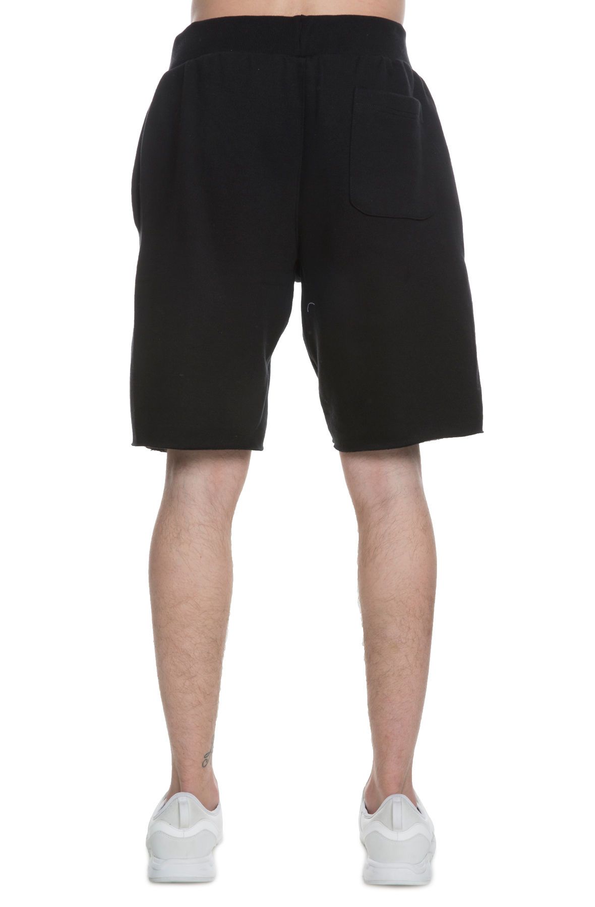The Reverse Weave Cut off Fleece short in Black Black 5 The Reverse Weave Cut off Fleece short in Black Black