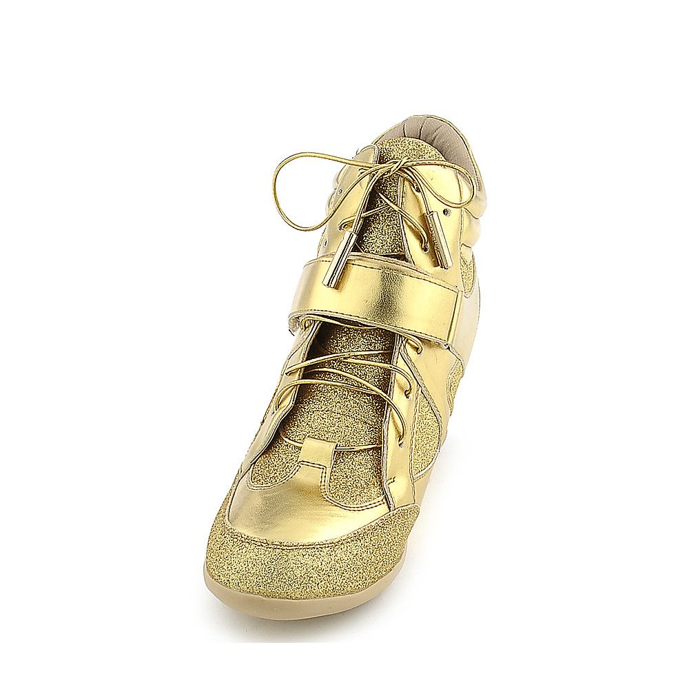Women's Wedge Sneaker 086 Gold