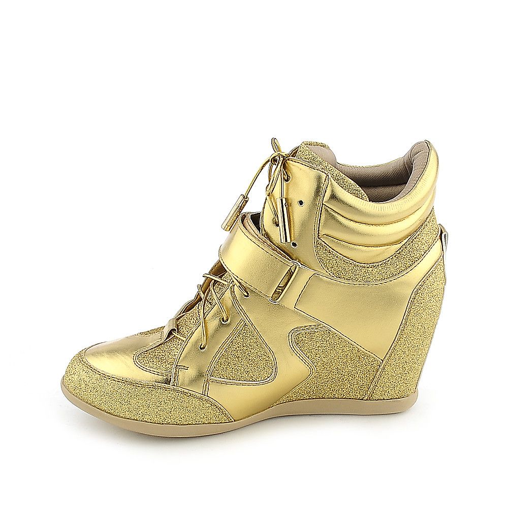 Women's Wedge Sneaker 086 Gold
