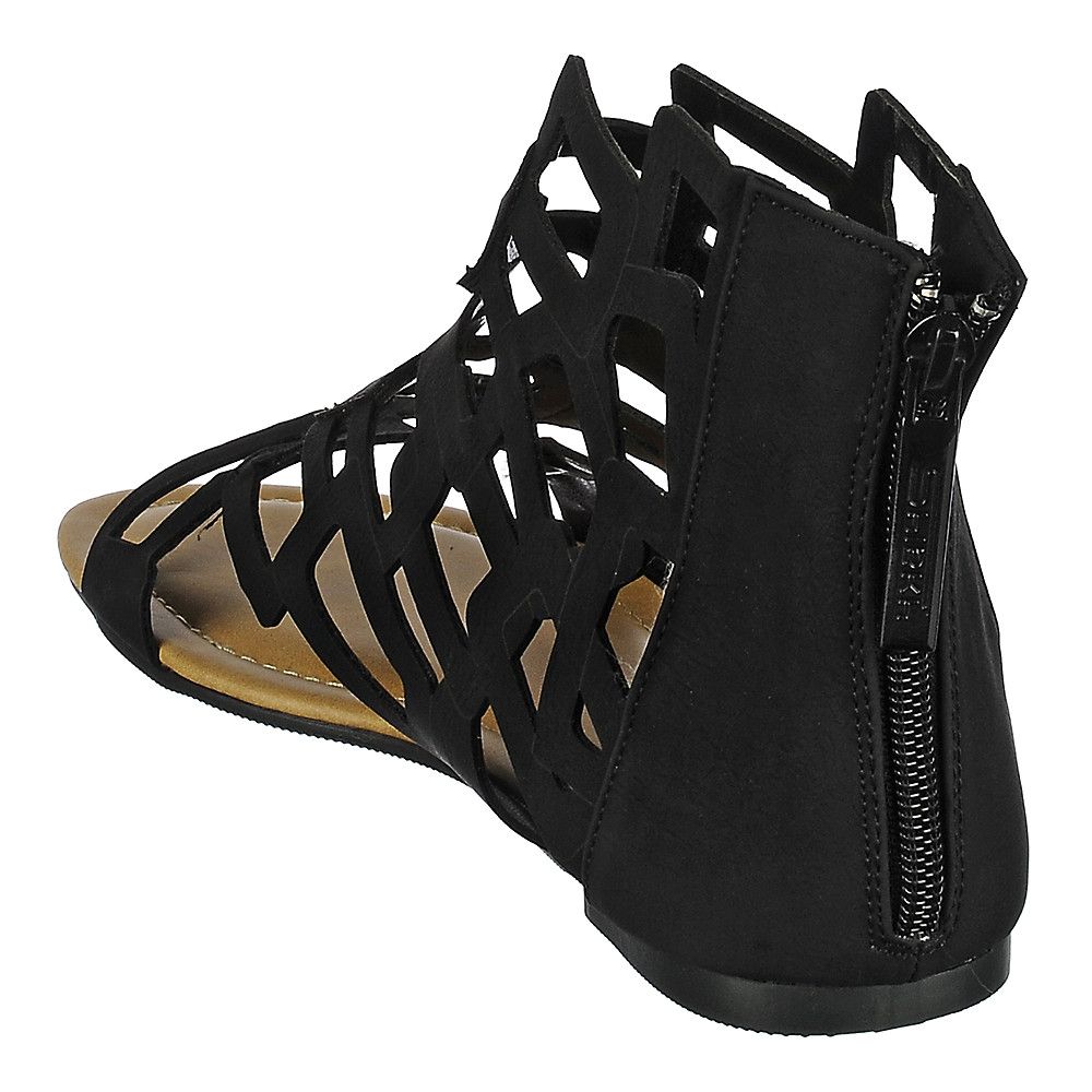 136 Flat Sandal Black