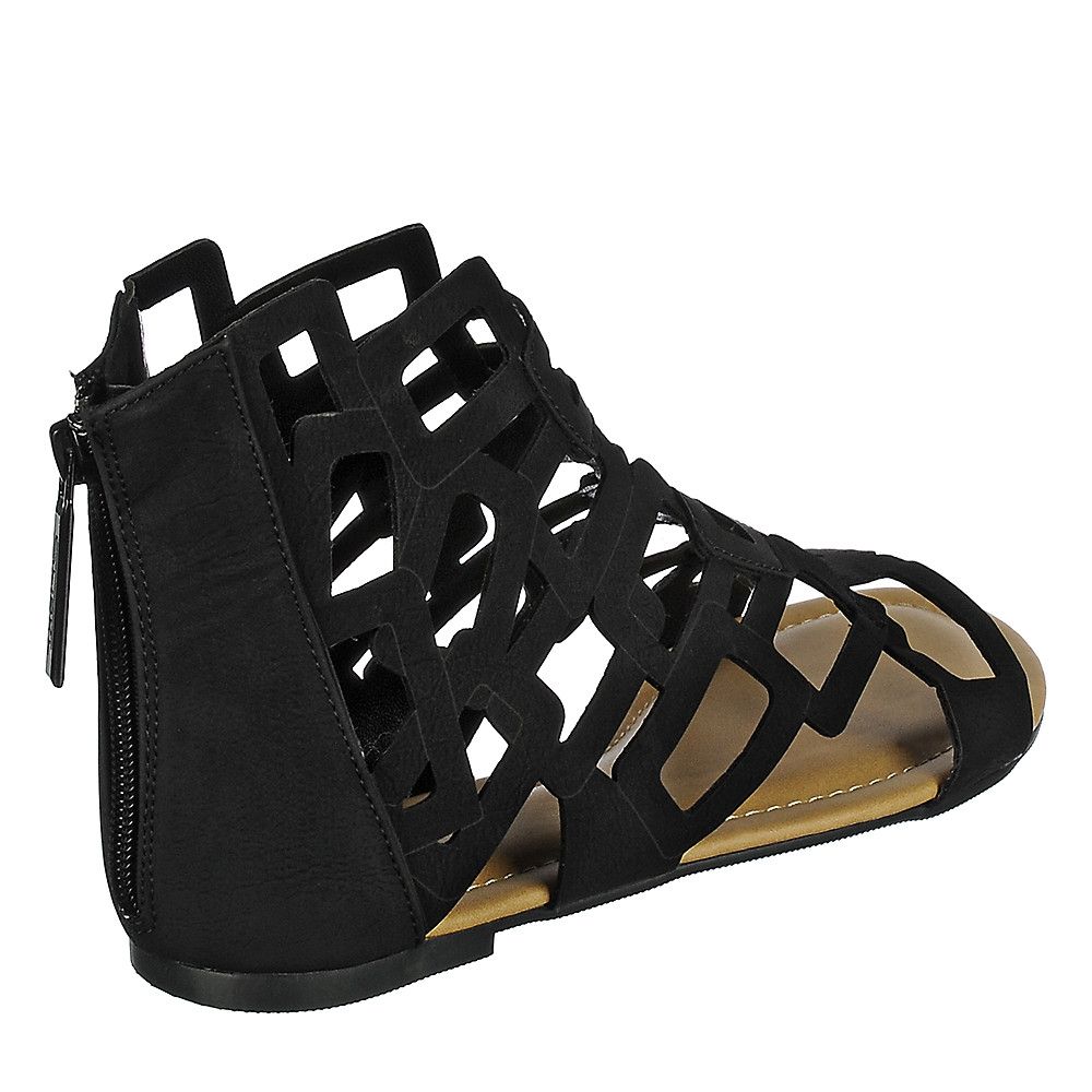 136 Flat Sandal Black