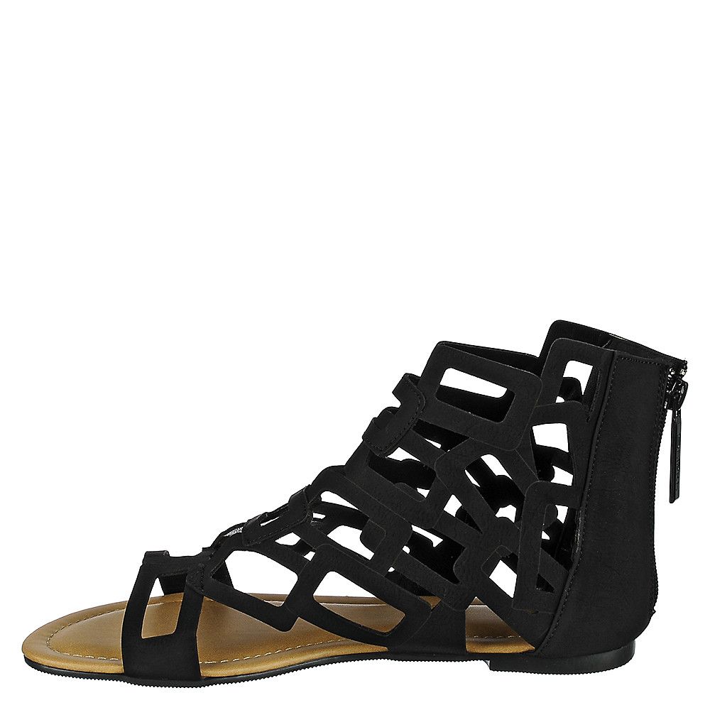 136 Flat Sandal Black