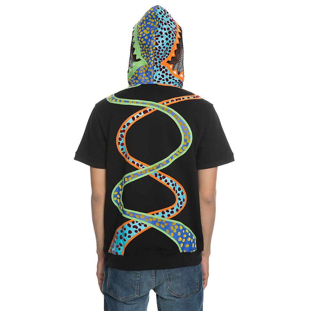 Bass Snake Hoodie BLACK/BLUE