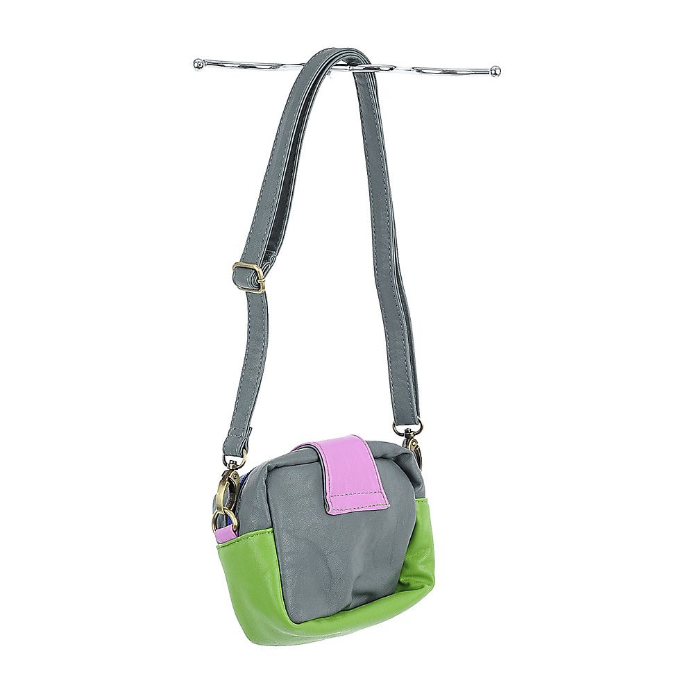 Camera Bag Grey/Green/Pink