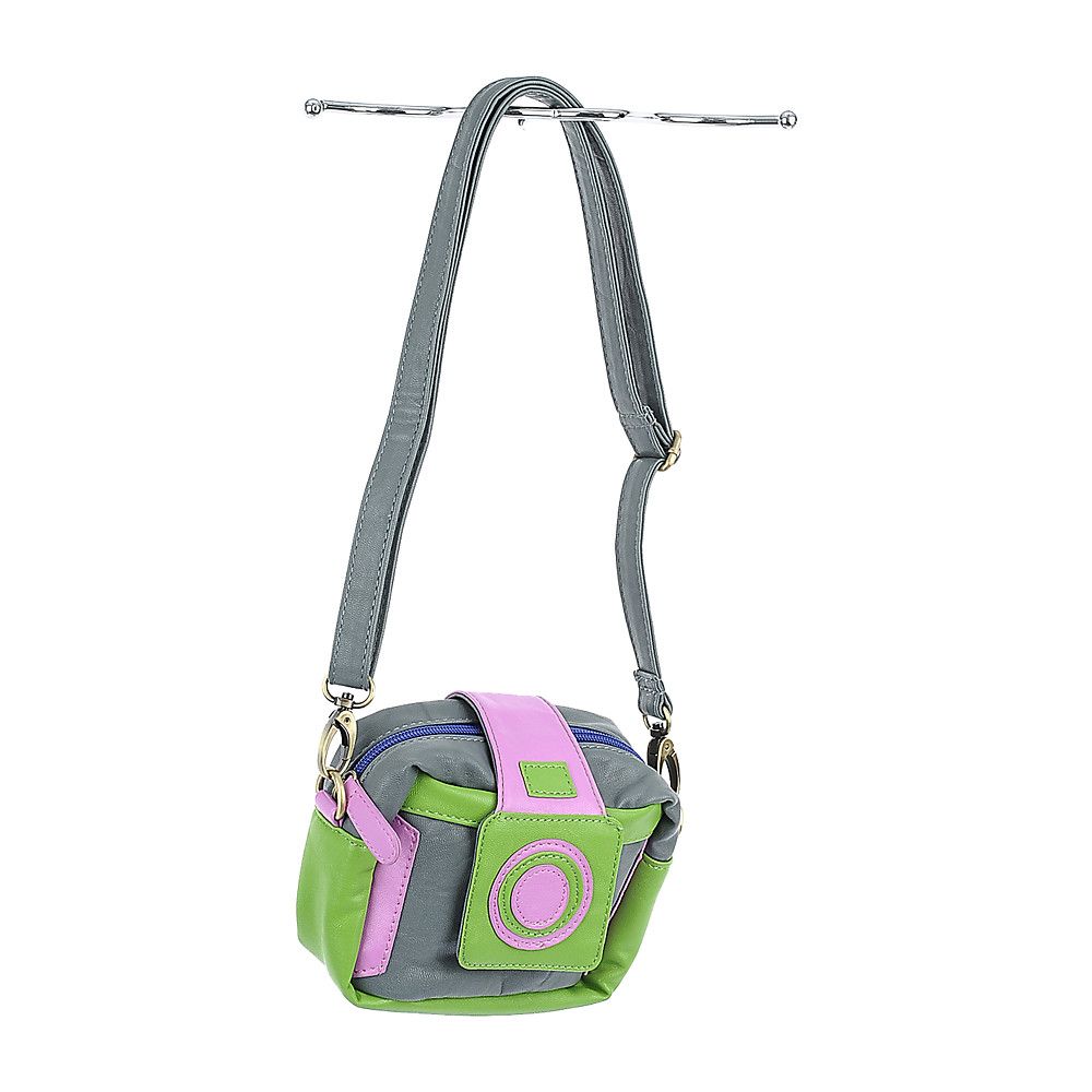 Camera Bag Grey/Green/Pink 3 Camera Bag Grey/Green/Pink