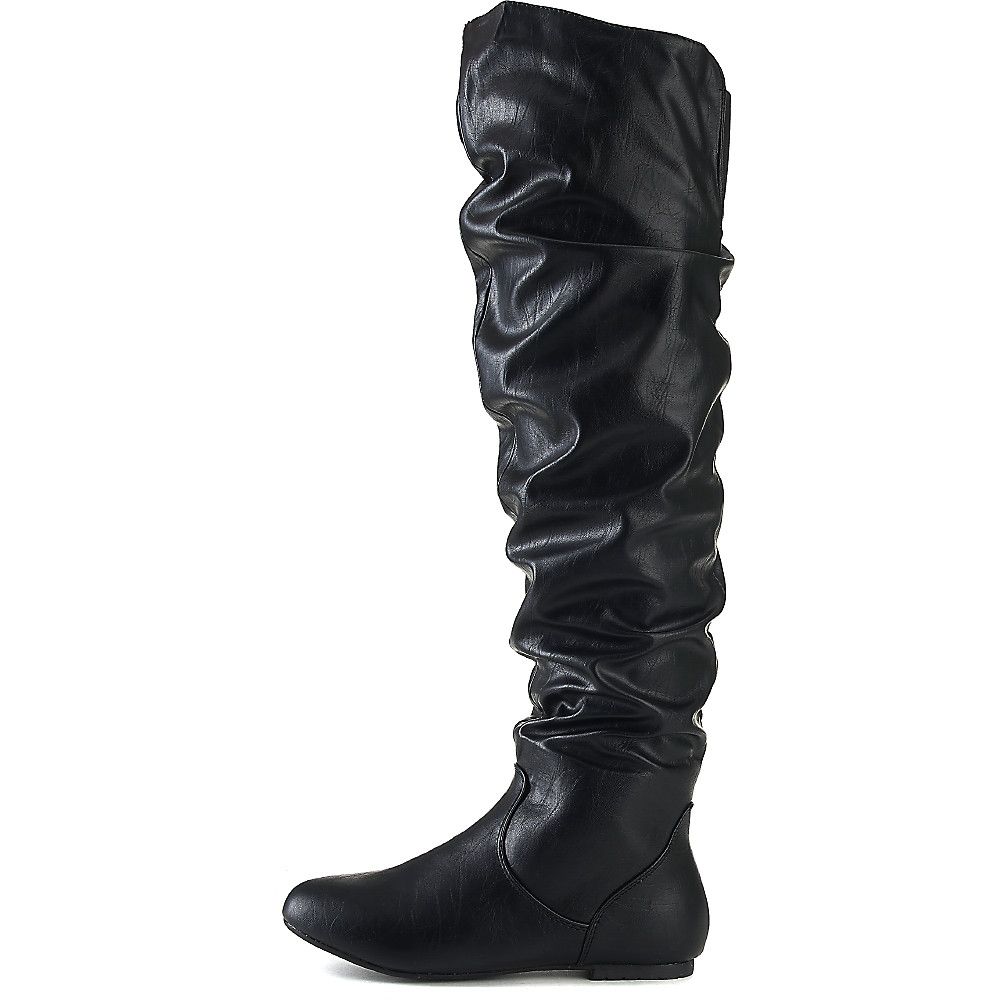 Vickie HI Knee-High Pocket Boot Black Black