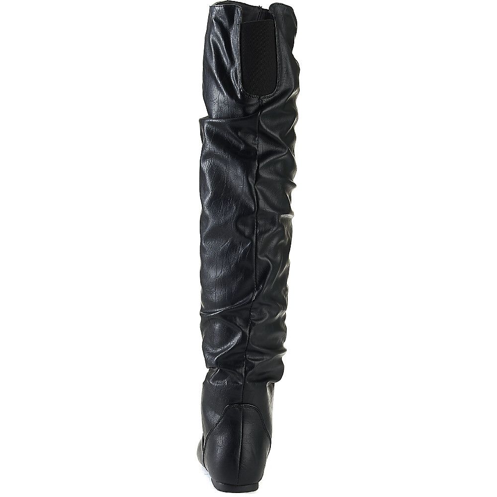 Vickie HI Knee-High Pocket Boot Black Black 4 Vickie HI Knee-High Pocket Boot Black Black