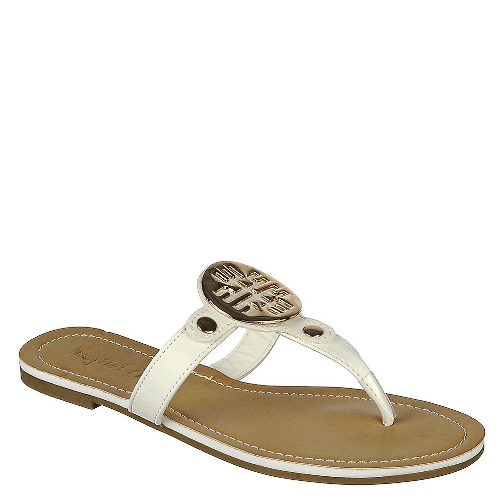 Armin-06 Thong Sandals White