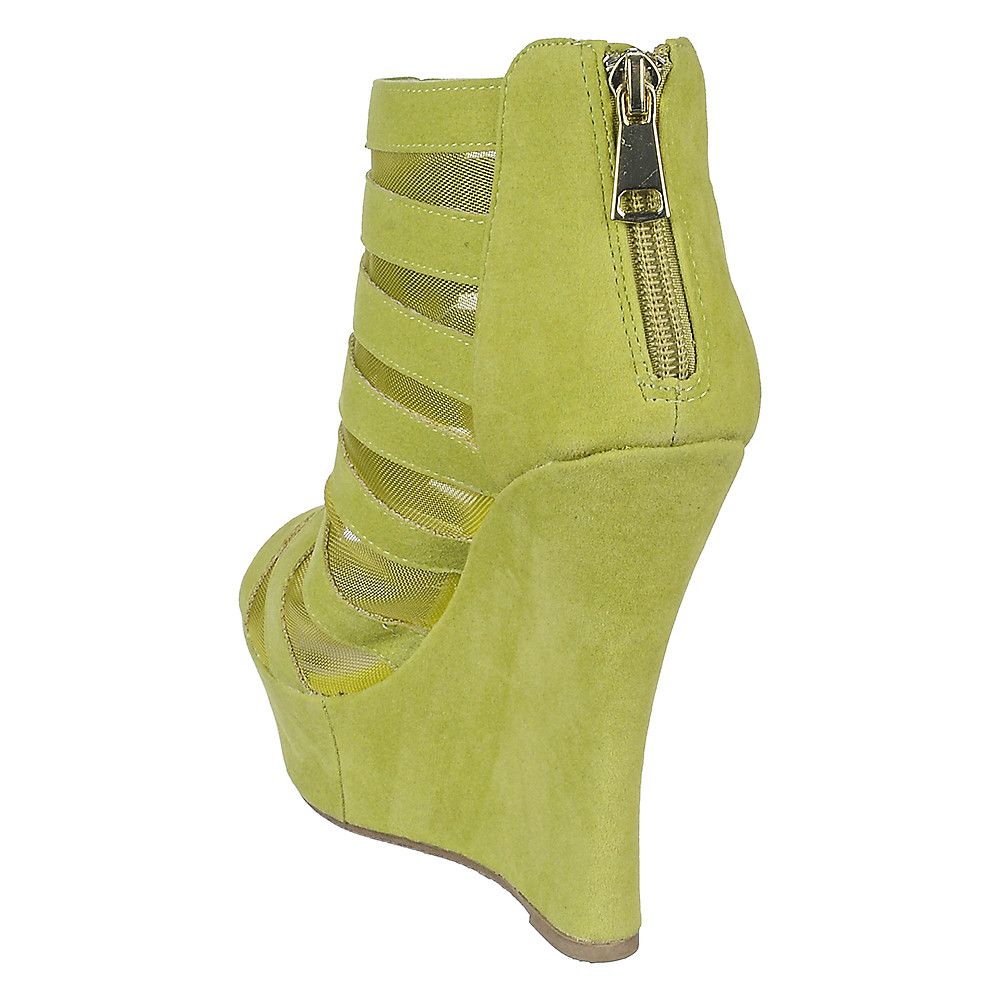 High Heel Wedge Dress Shoe Dreamer-36 Lime Green 3 High Heel Wedge Dress Shoe Dreamer-36 Lime Green