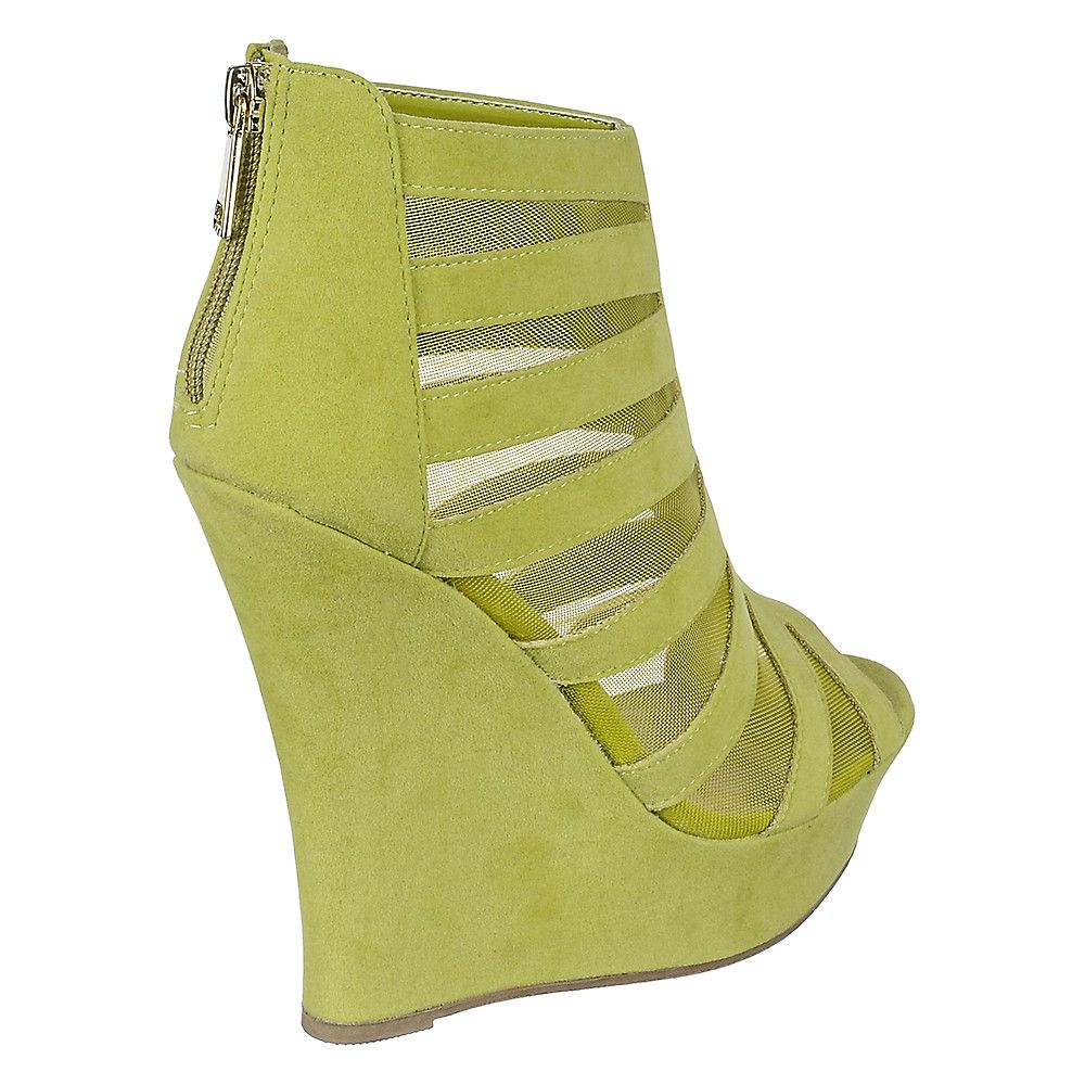 High Heel Wedge Dress Shoe Dreamer-36 Lime Green 4 High Heel Wedge Dress Shoe Dreamer-36 Lime Green