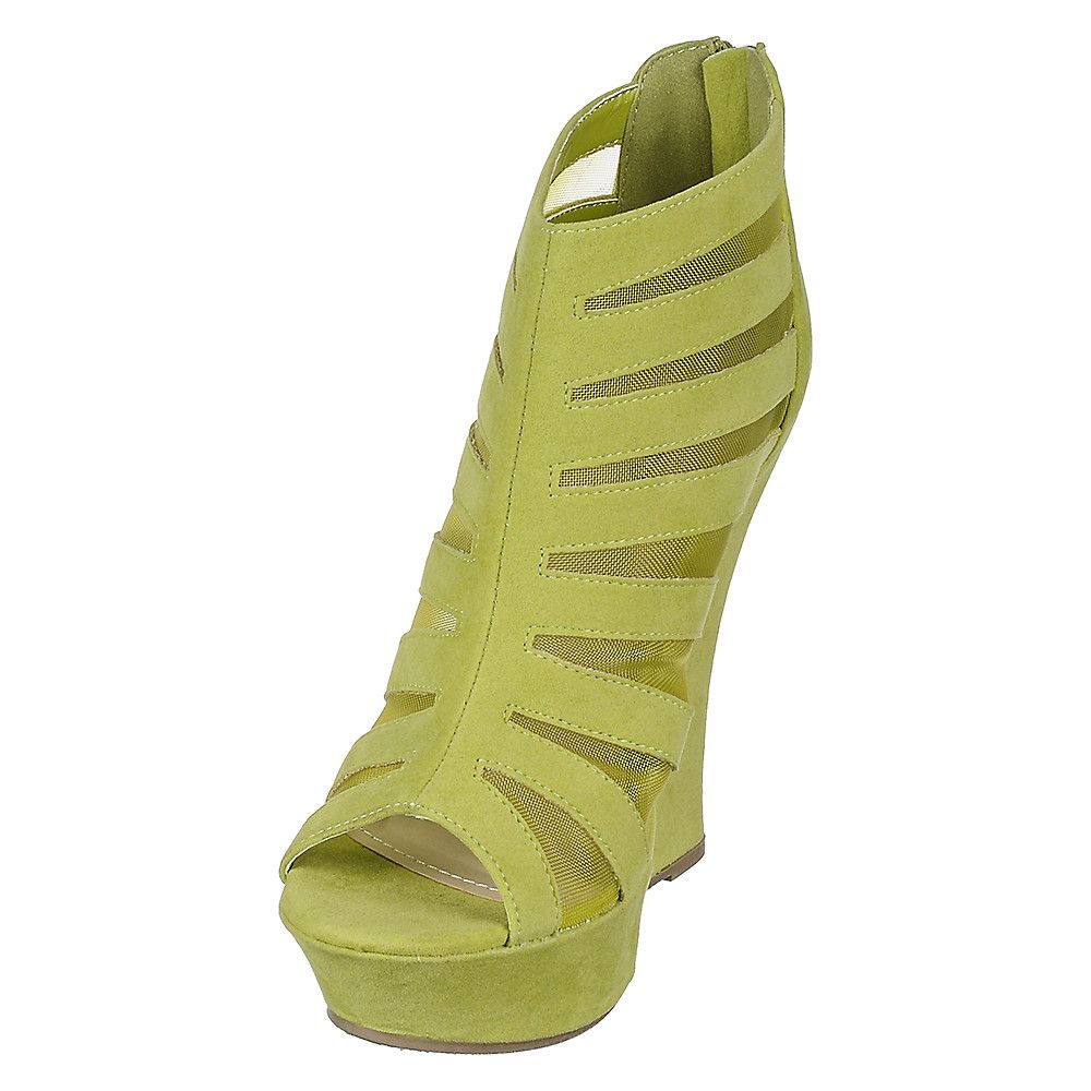 High Heel Wedge Dress Shoe Dreamer-36 Lime Green 5 High Heel Wedge Dress Shoe Dreamer-36 Lime Green