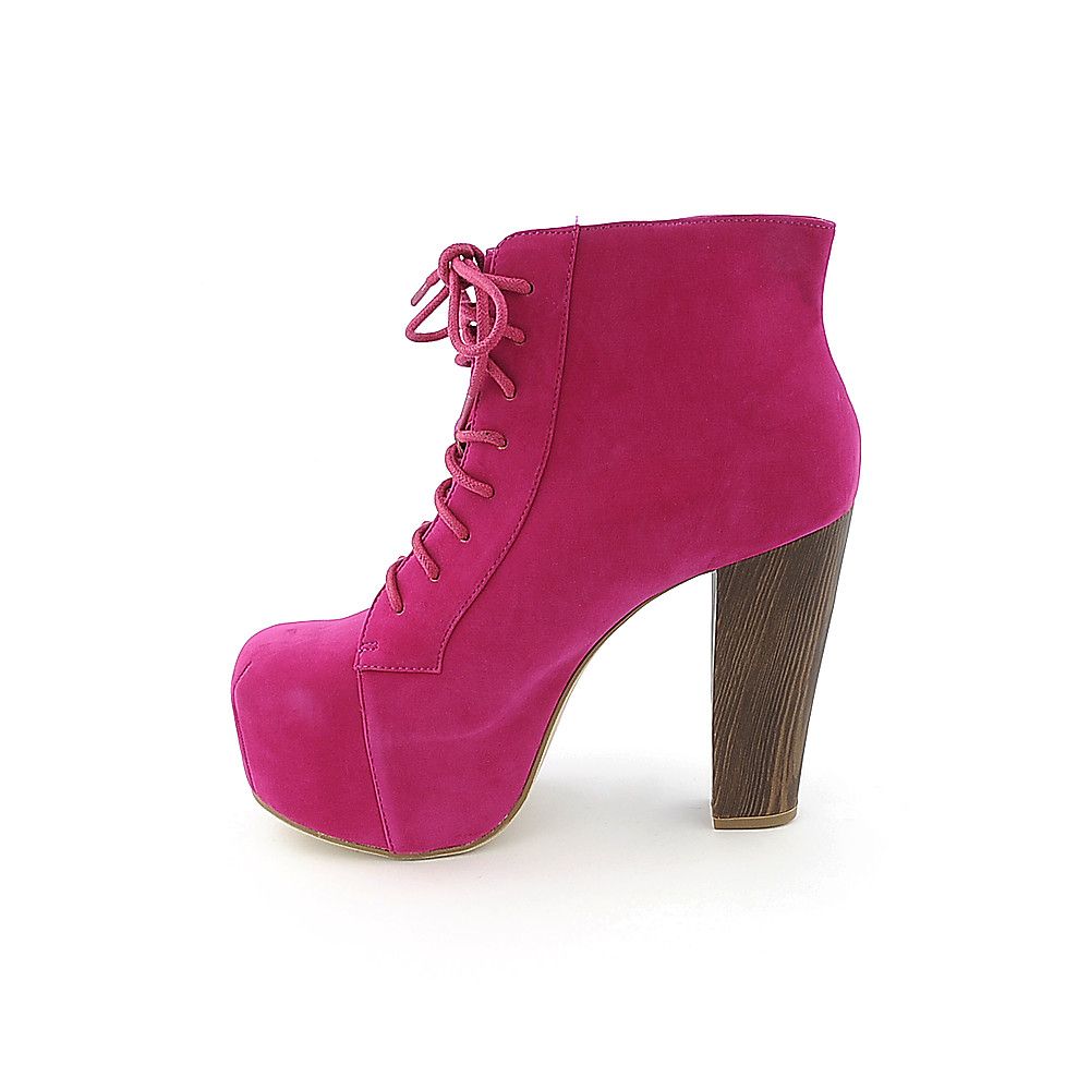 Platform Ankle Bootie Silla Fuchsia 4 Platform Ankle Bootie Silla Fuchsia